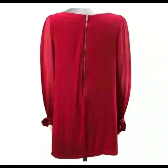Guess by Marciano Sheath Red Dress Silk Red Dress Size Small - Picture 7 of 10